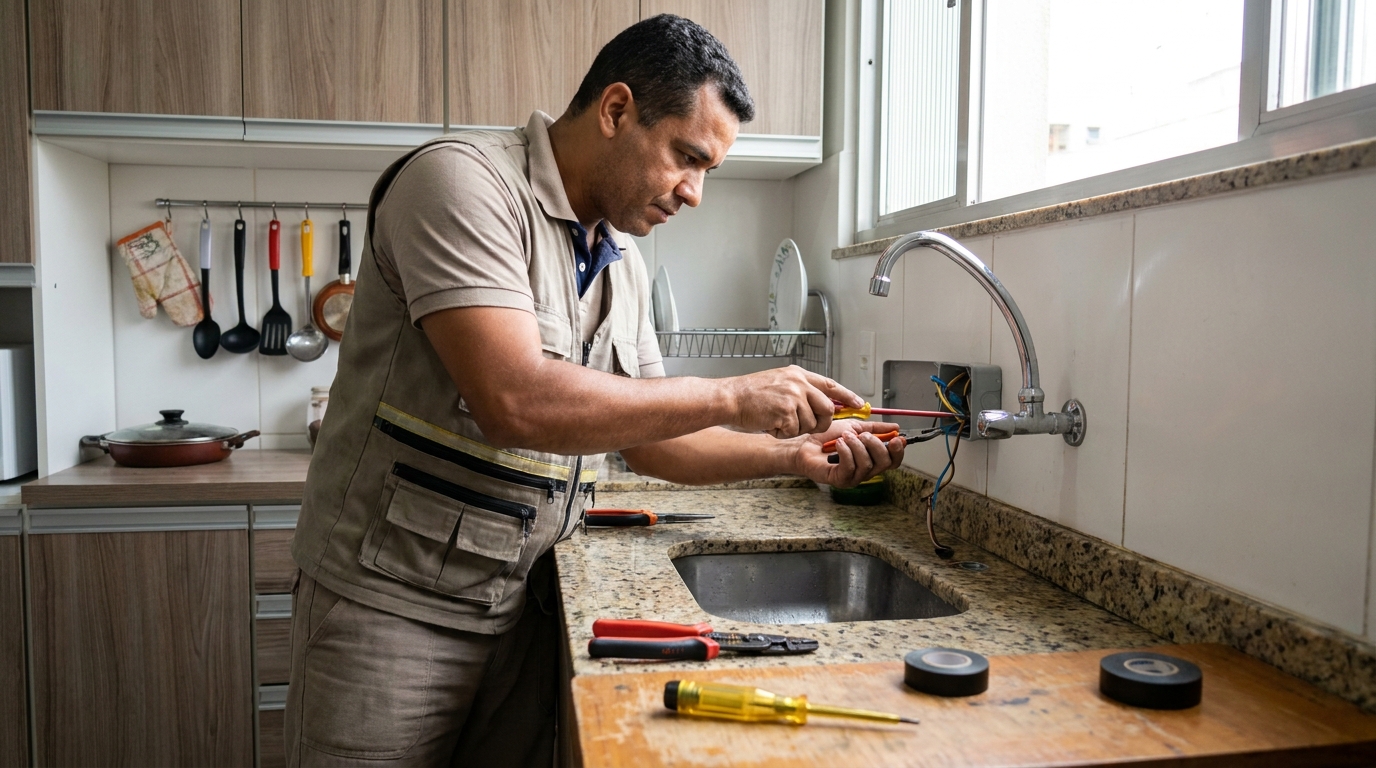 Instalação em Cozinha ou Área Gourmet em Maceió‑AL